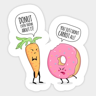 U Donut Carrot All! Sticker